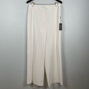 NWT Vince Camuto Wide Leg White Dress Slacks Size 8